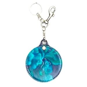 NWT Patricia Nash Liscia Key Fob/Purse Charm- Deep Blue Nature
